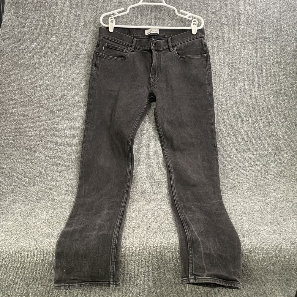 Stone Island AW15 Type Sk Skinny Jeans Mens 34x34 Black Washed Denim Vintage